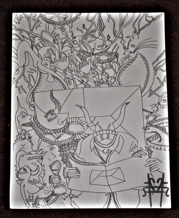 periodical leemonster artwork black and white